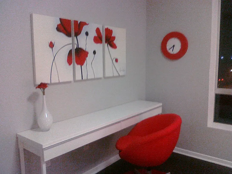 Your desk with drawers and chair