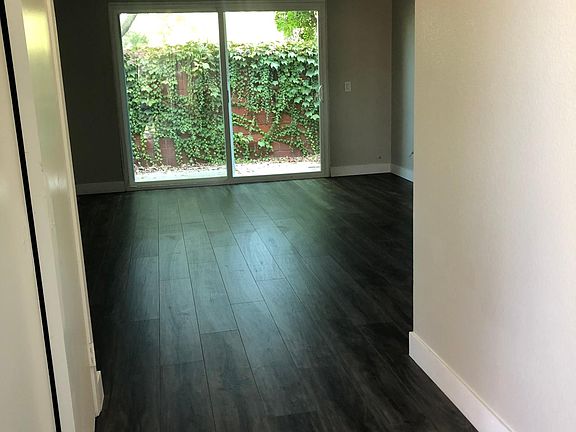 Private patio area off living room