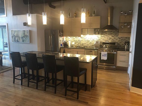 Open kitchen.