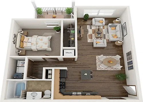 Floor plan The Jaxson (Furnished)