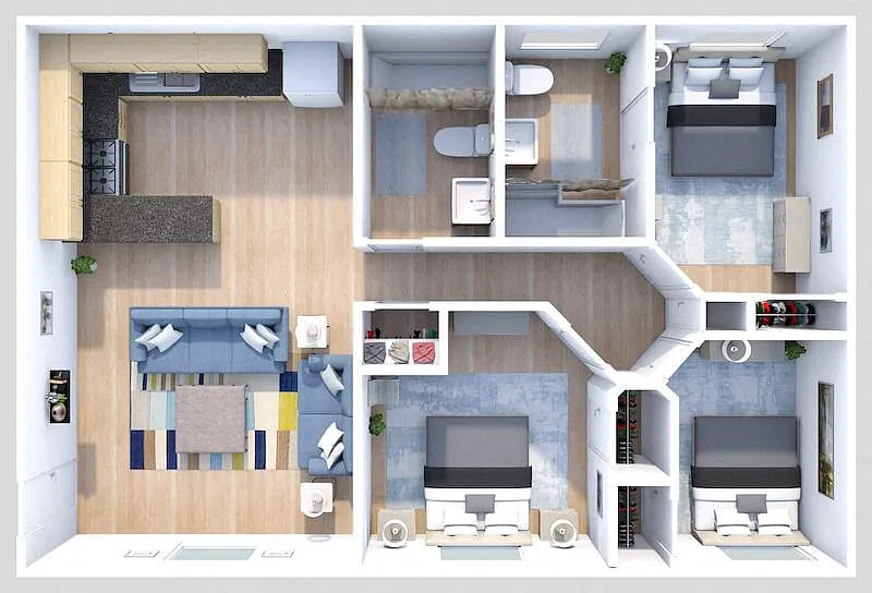 Floor plan MV3 2