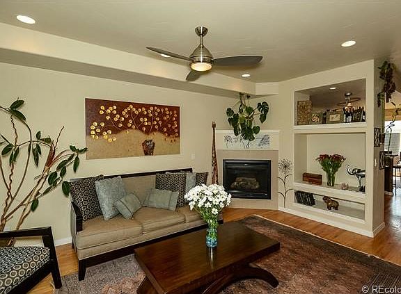 Living Room with Ceiling Fan