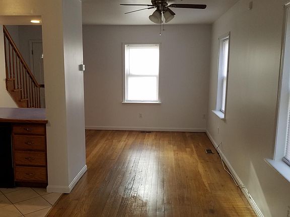 Dining room and part of living room.