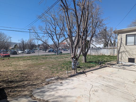 Backyard opens up into the ICCU Dome parking lot