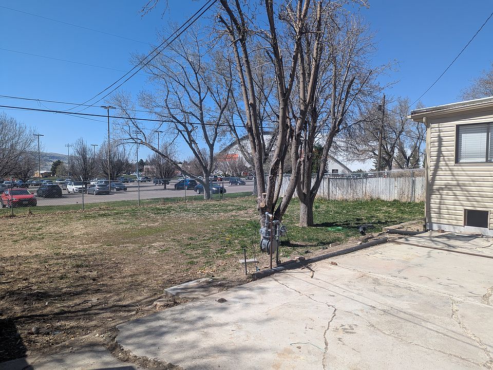 Backyard opens up into the ICCU Dome parking lot