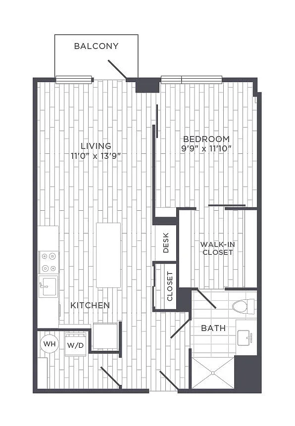 Floor plan One Bedroom