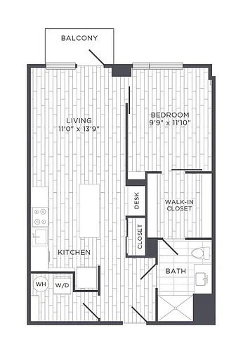 Floor plan One Bedroom