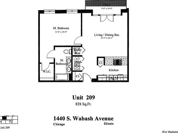 3rd image of 1440 S Wabash Ave #209