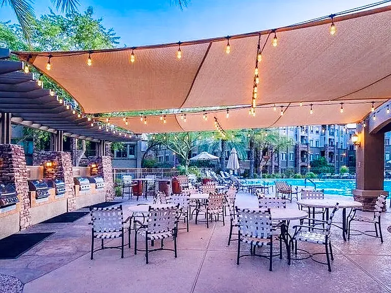 Bar-be-que and pool amenities