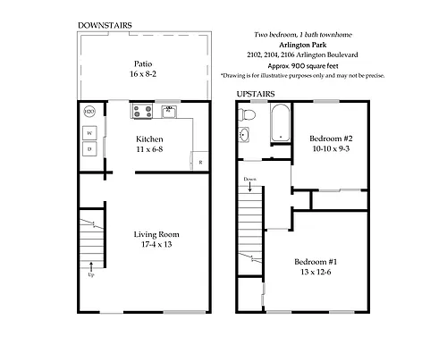 Floor plan Two Bedroom