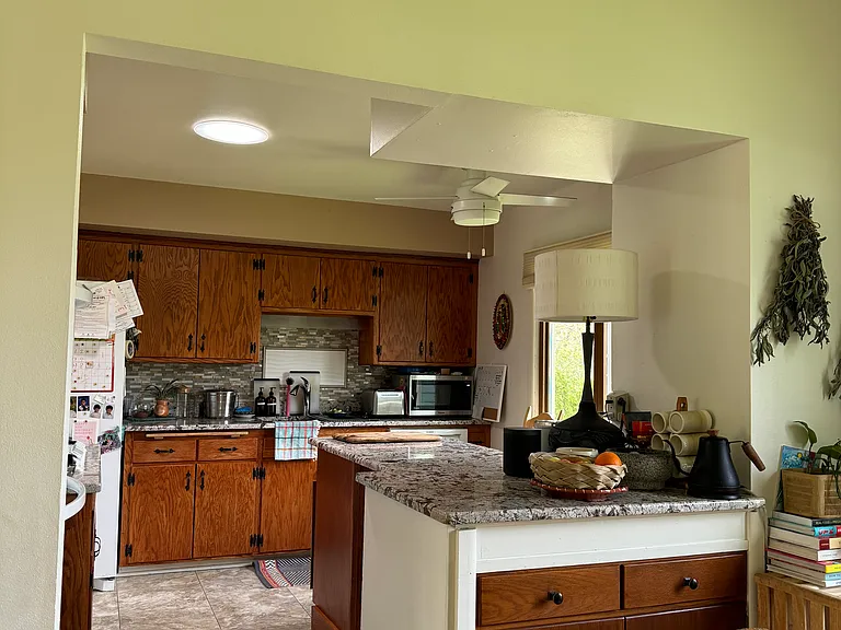 Kitchen from dining area