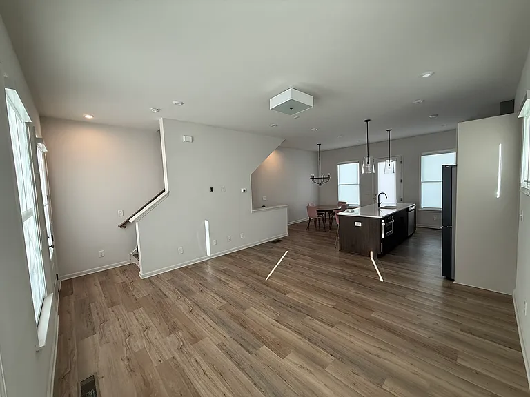 Open floor plan on main level