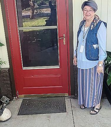 Beautiful red front door