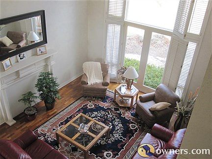 Living room view from upper level