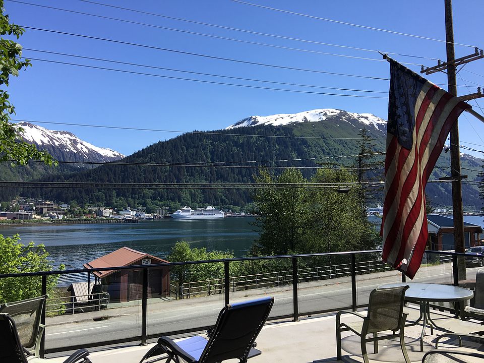 View of downtown from deck
