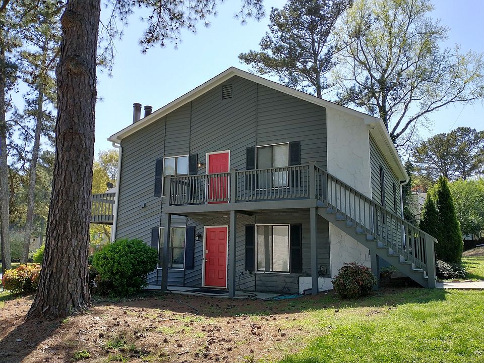 This duplex sits on one of the largest lots in the community