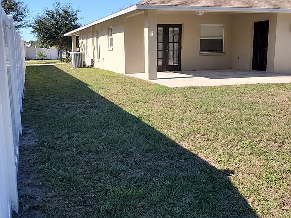 Partial fenced side yard