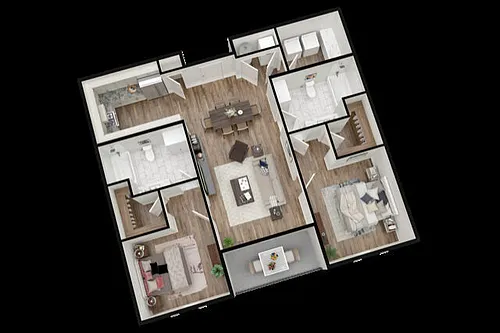 Floor plan 2x2E