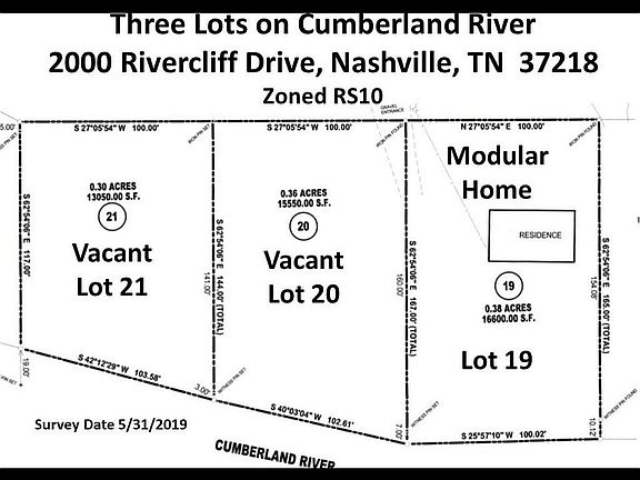 Three lots 1.2 acres Total