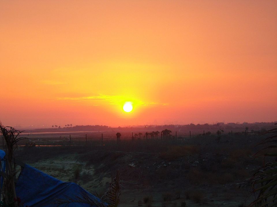 Sunset view from Backyard