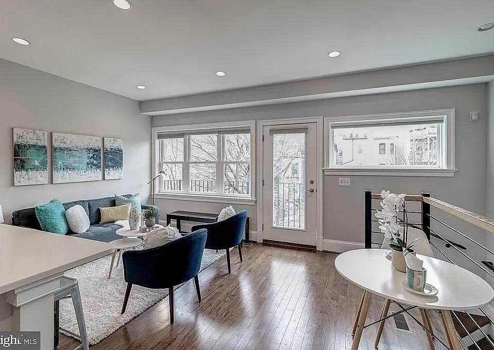 Open living space with balcony