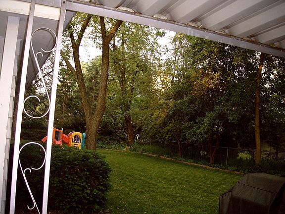 Large fully fenced backyard