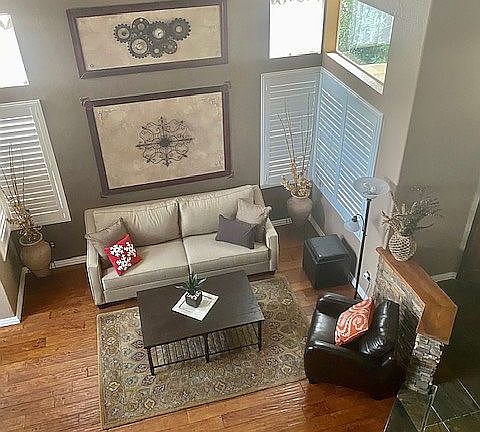 Stairwell View Living Area