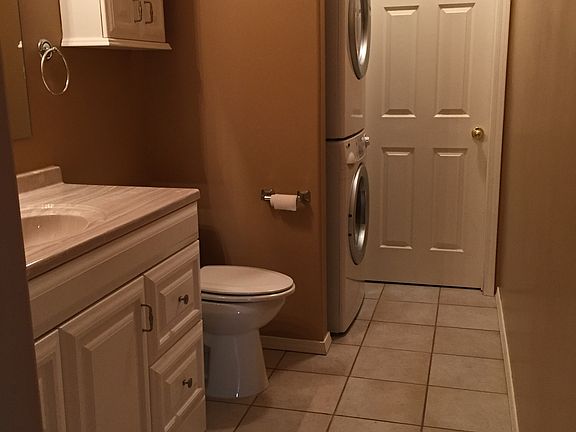Bathroom and washer, dryer