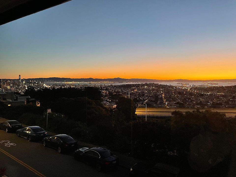Sunset views over the bay