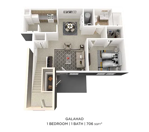 Floor plan One Bedroom