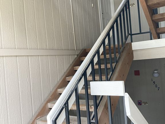 Entrance half flight of stairs up.