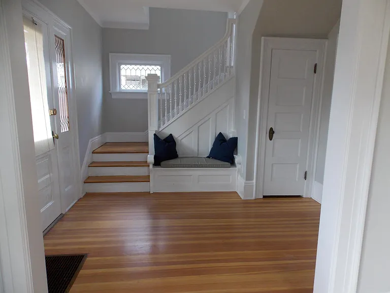 Foyer with Hall Closet & Storage Bench