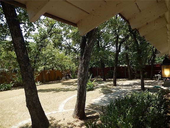 Beautiful backyard....view from master bedroom sliding glass door