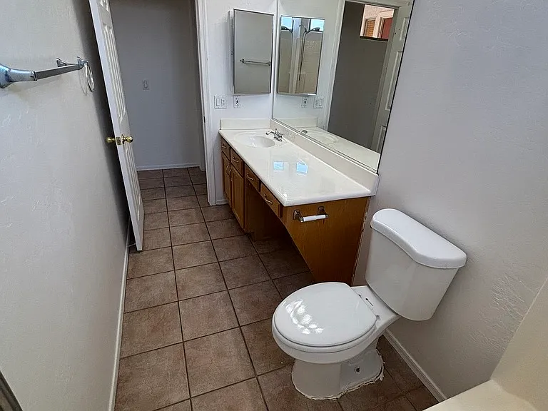 Full Bathroom with large counter space