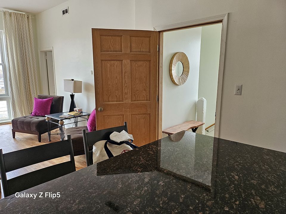 view from Kitchen into living room