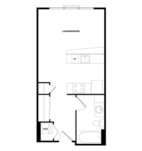 Floor plan Greenwood Studio Plan 1