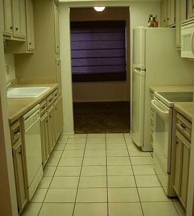 kitchen to dining area