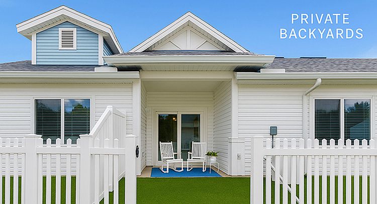 Enjoy your own Private Backyard at Viva at Palm Coast in Palm Coast, Florida.