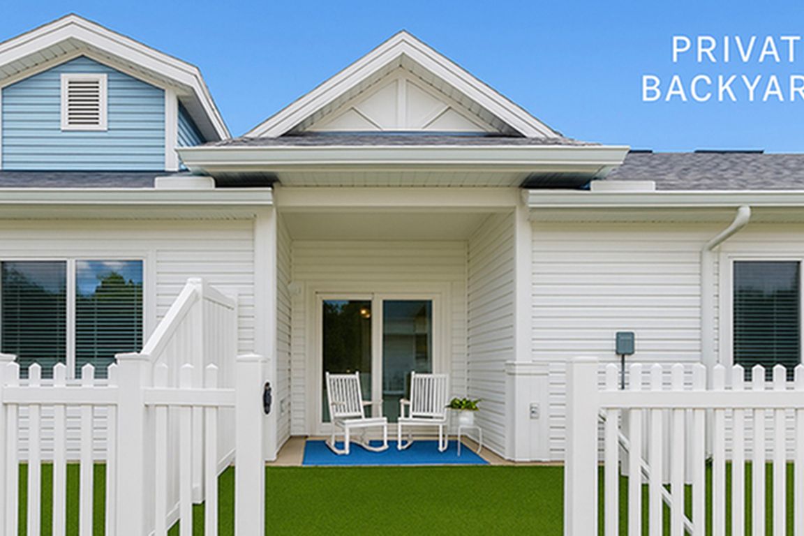 Enjoy your own Private Backyard at Viva at Palm Coast in Palm Coast, Florida.