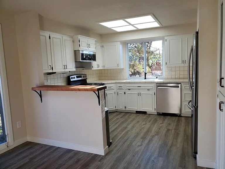 Kitchen, seen from the dining area