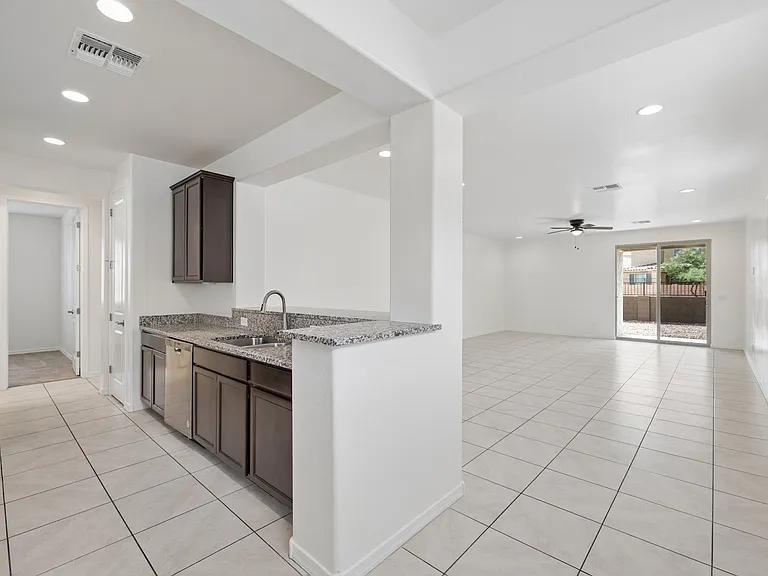 Open Concept Living Room and Kitchen, Breakfast Bar
