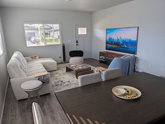 Furnished living room.