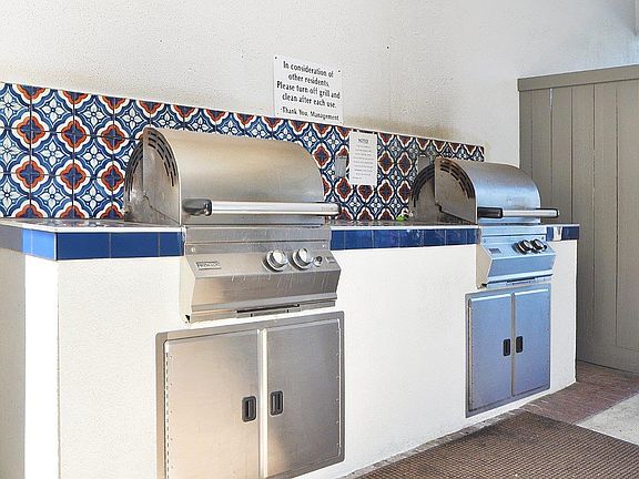 outdoor BBQ area