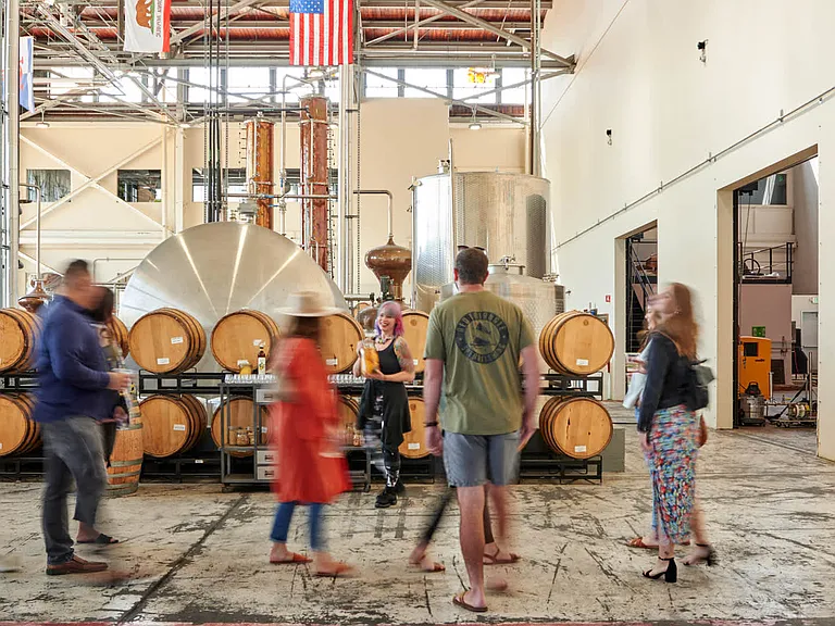 Sample local spirits at Hanger 1 Distillery
