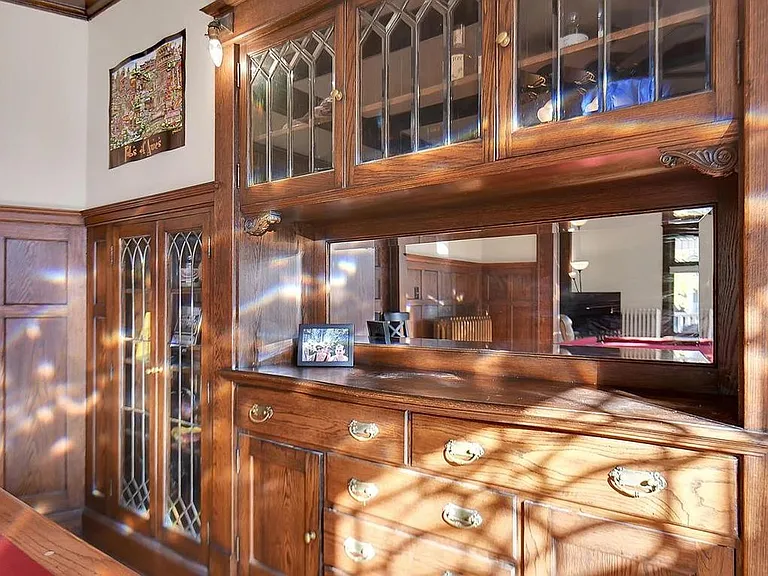 Original dining room built-ins.