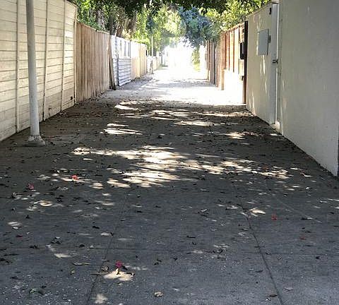 WALK STREET TO BEACH FROM FRONT GATE