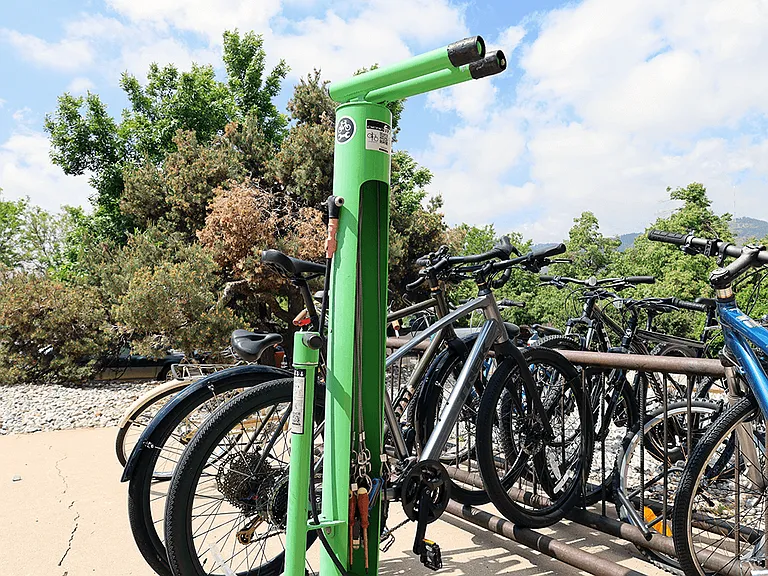 Bike Rack and Repair Station