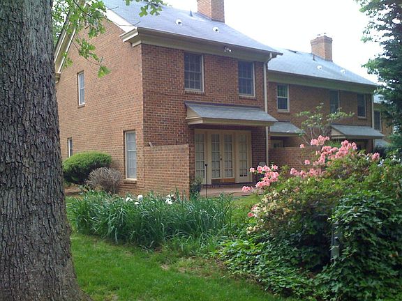 View from Side yard back to patio