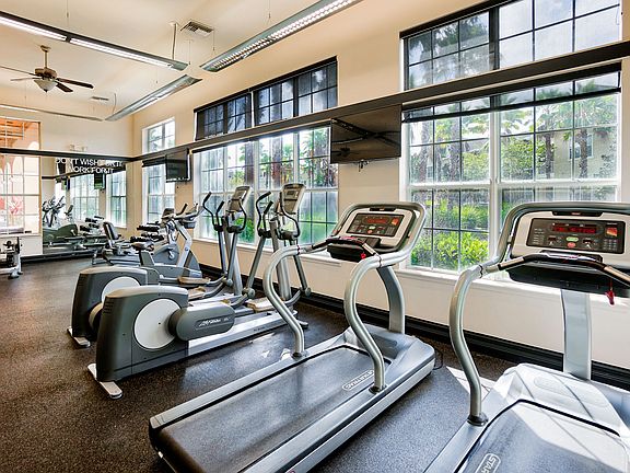 Fitness center with cardio equipment