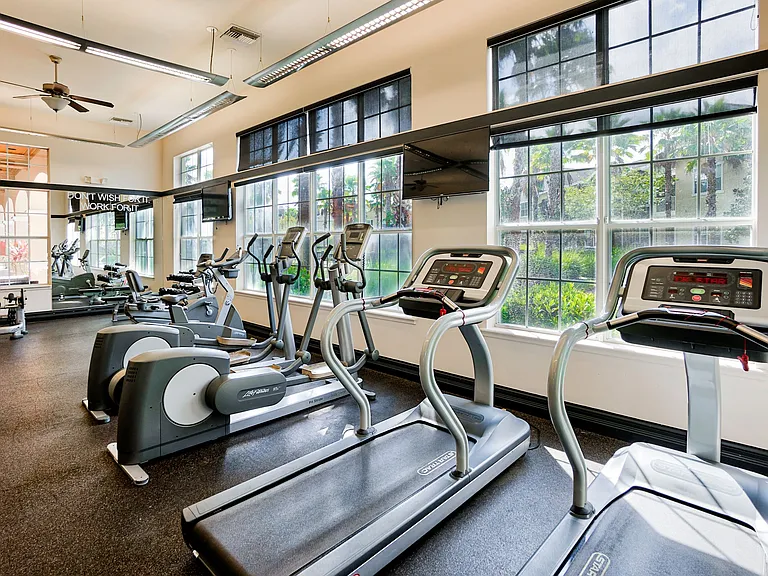 Fitness center with cardio equipment